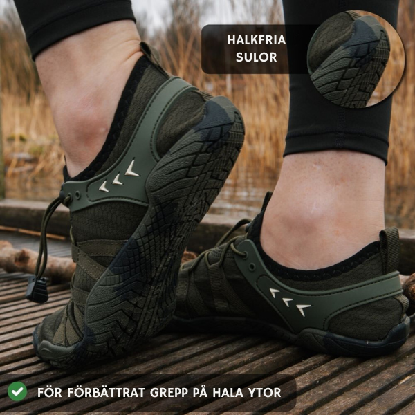 Hikerelief - Utomhus och halkfria barfotaskor