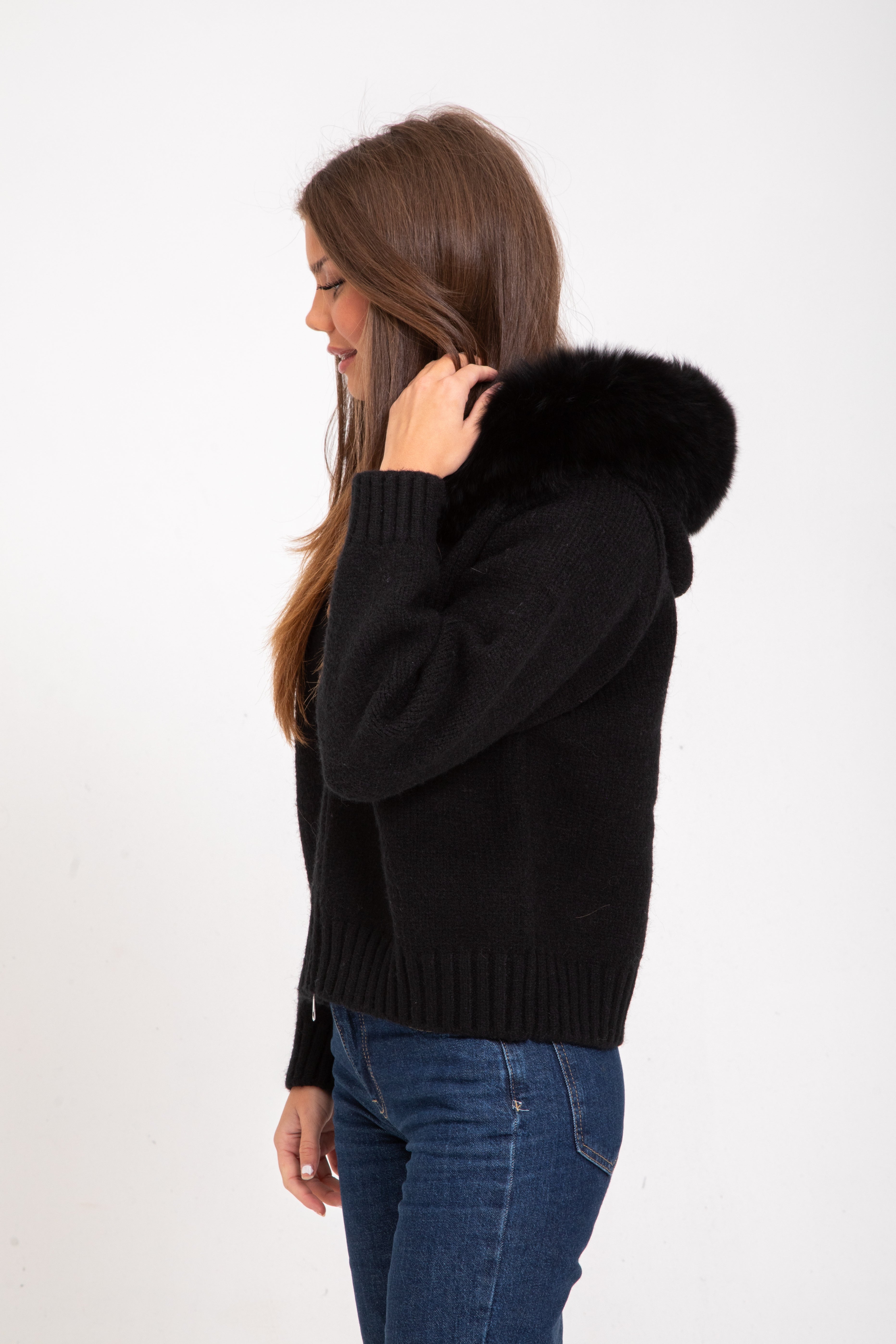 Fur Jacket Black