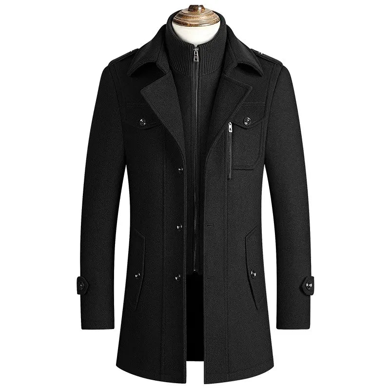 REMY-SINCLAIR ROYAL VIRGIN WOOL OVERCOAT